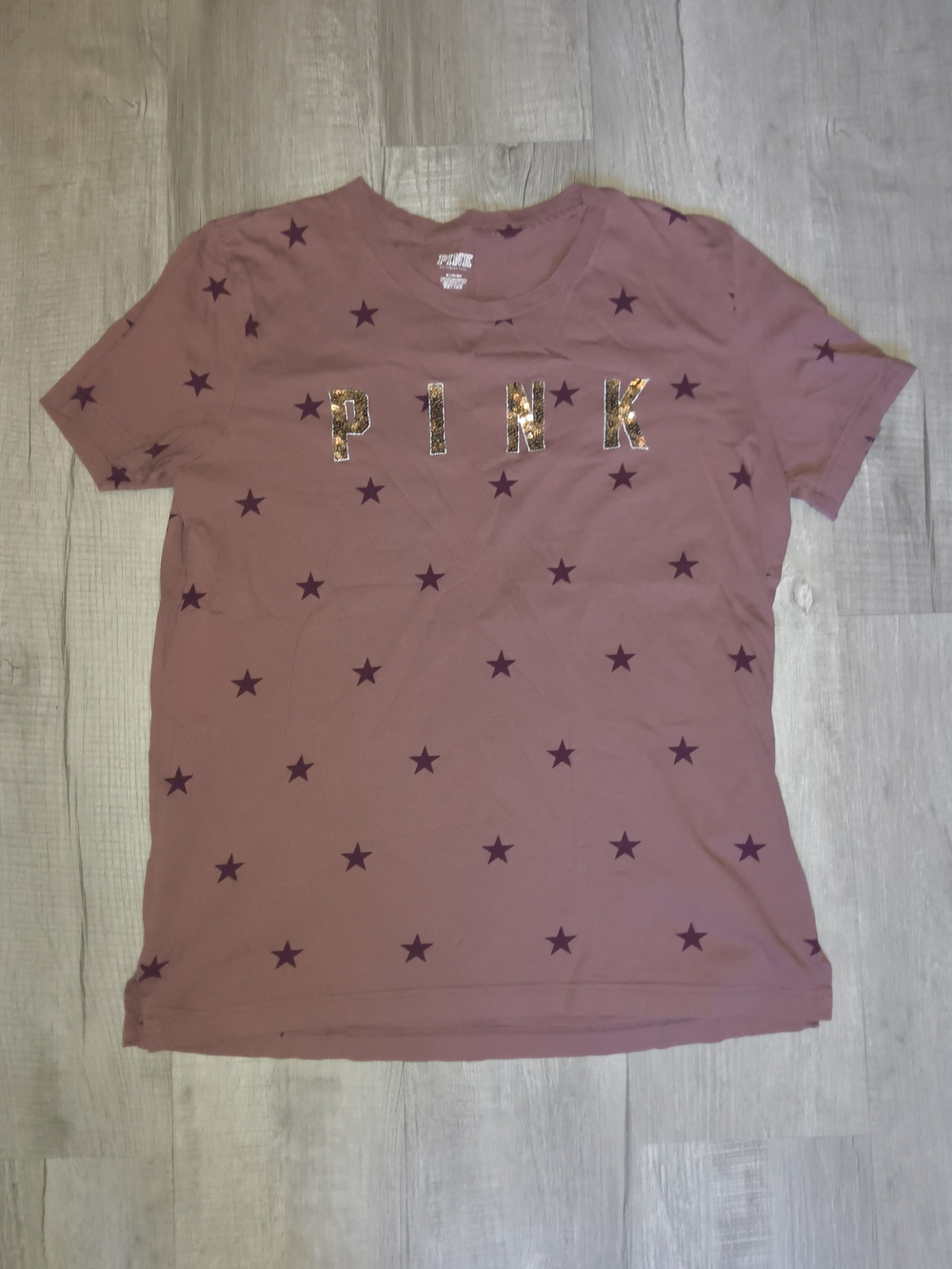 PINK Victoria's Secret Mauve Star Tee